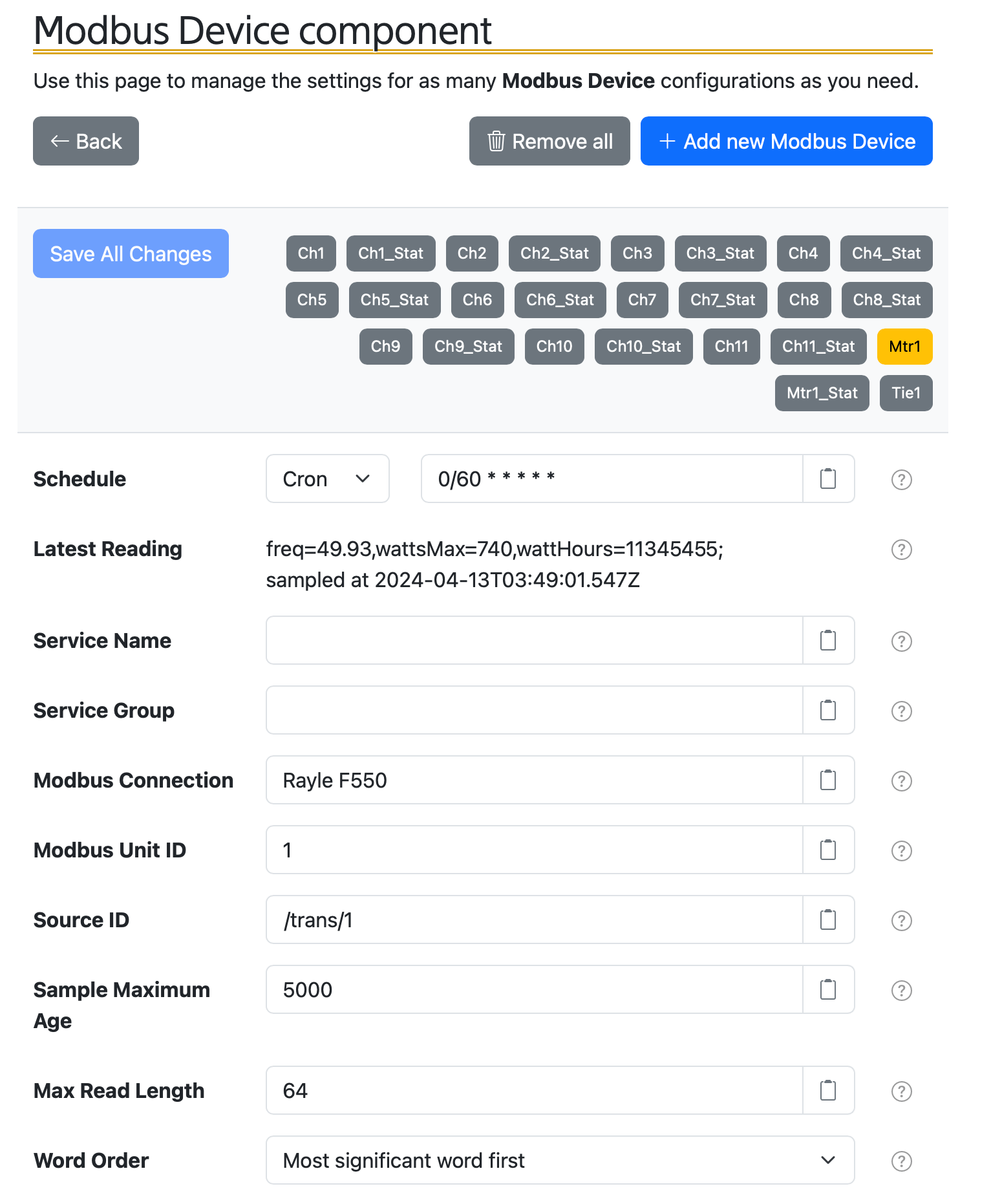 SolarNode component settings UI